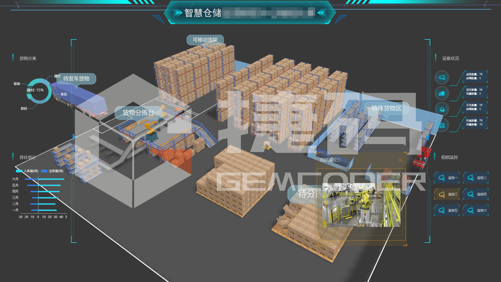 3D 倉儲產教融合系統